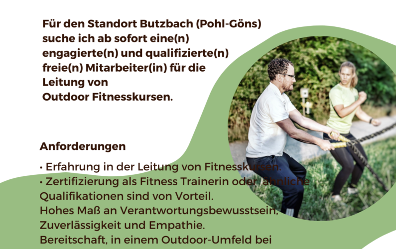 Gesuche: Outdoor Fitness Trainer in Butzbach