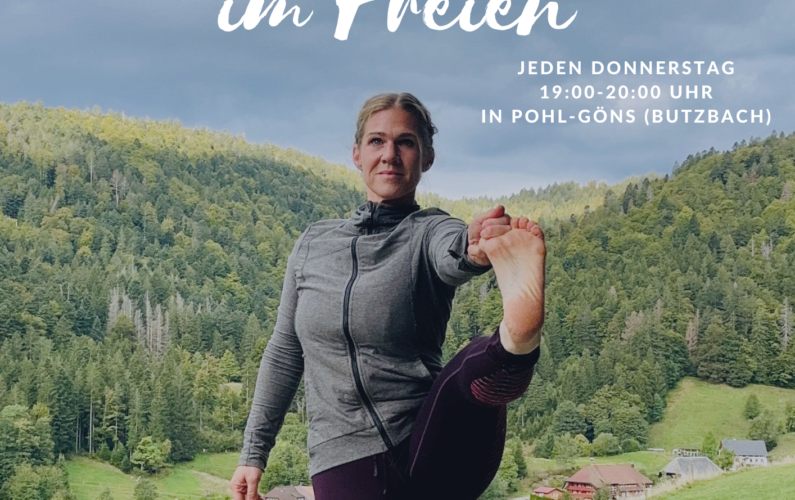 Vinyasa Yoga unter freiem Himmel in Butzbach